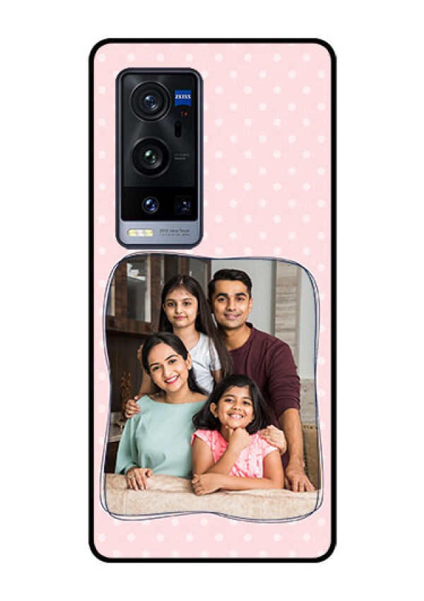 Vivo X60 Pro Plus 5G Custom Glass Phone Case - Family with Dots Design