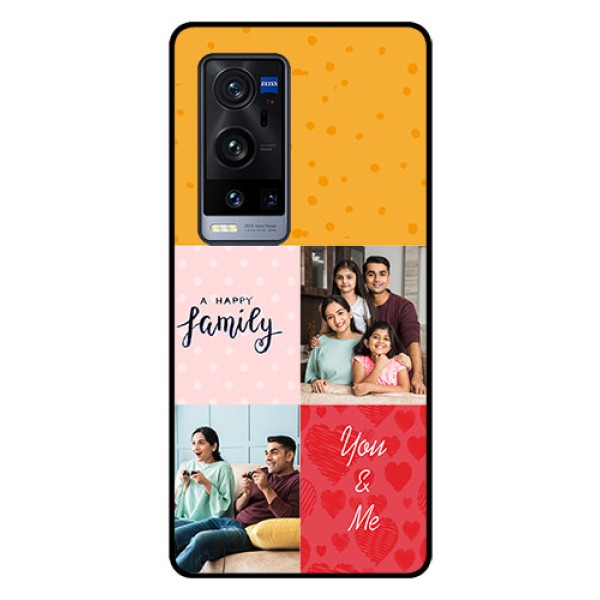 Vivo X60 Pro Plus 5G Personalized Glass Phone Case - Images with Quotes Design