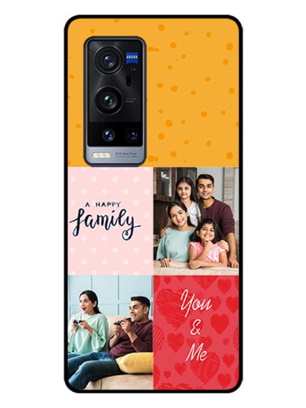 Custom Vivo X60 Pro Plus 5G Personalized Glass Phone Case - Images with Quotes Design
