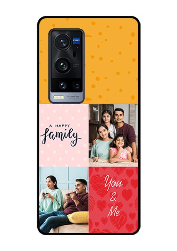 Vivo X60 Pro Plus 5G Personalized Glass Phone Case - Images with Quotes Design