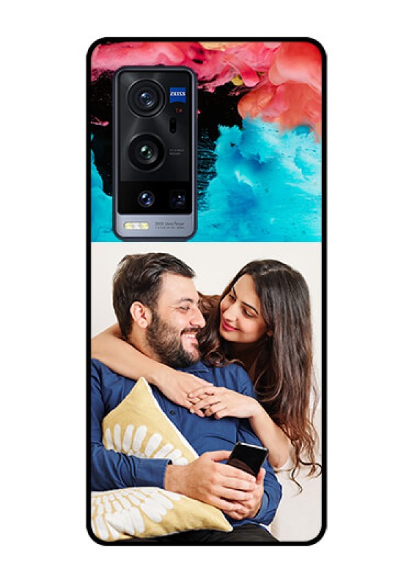 Vivo X60 Pro Plus 5G Custom Glass Mobile Case - Quote with Acrylic Painting Design