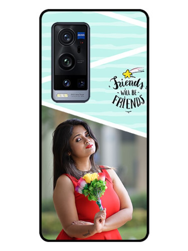 Custom Vivo X60 Pro Plus 5G Custom Glass Phone Case - Friends Picture Icon Design