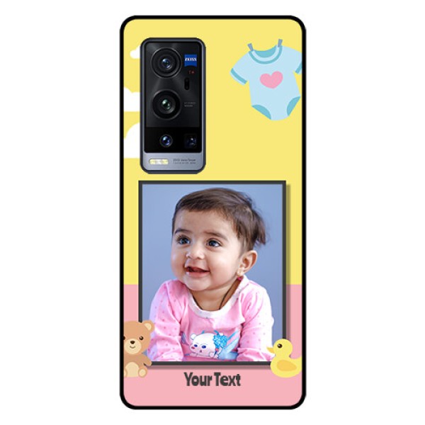 Vivo X60 Pro Plus 5G Photo Printing on Glass Case - Kids 2 Color Design