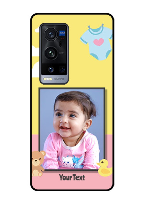 Vivo X60 Pro Plus 5G Photo Printing on Glass Case - Kids 2 Color Design