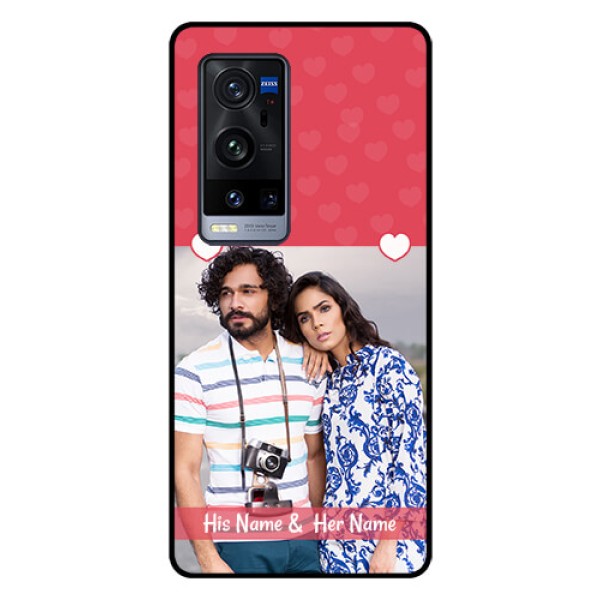 Vivo X60 Pro Plus 5G Photo Printing on Glass Case - Simple Love Design