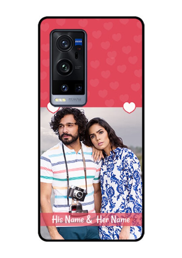 Vivo X60 Pro Plus 5G Photo Printing on Glass Case - Simple Love Design