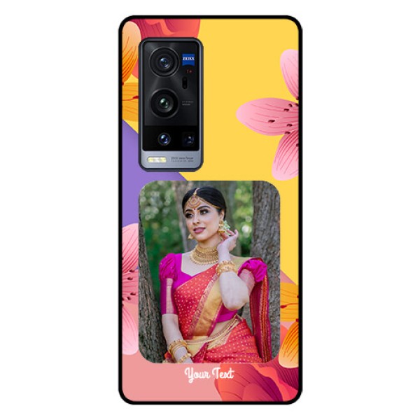 Vivo X60 Pro Plus 5G Custom Glass Mobile Case - 3 Image With Vintage Floral Design Vivo X60 Pro Plus 5G Custom Glass Mobile Case - 3 Image With Vintage Floral Design