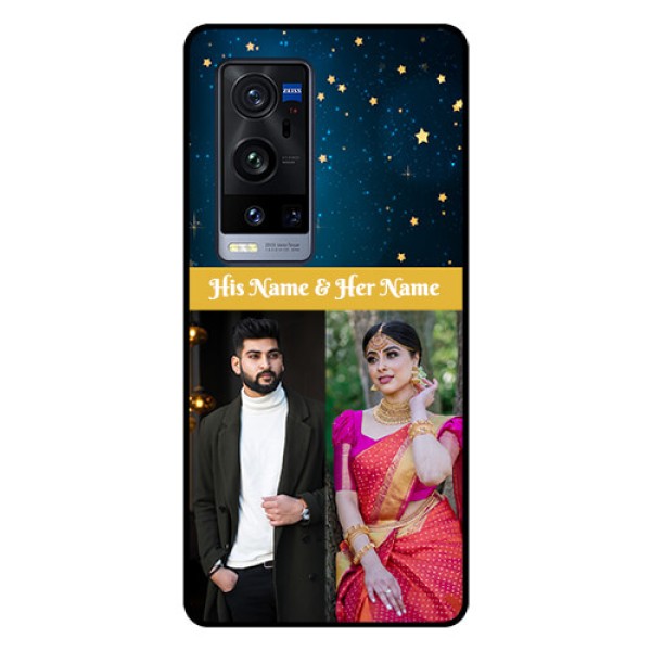 Vivo X60 Pro Plus 5G Custom Glass Phone Case - Galaxy Stars Backdrop Design