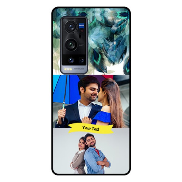 Vivo X60 Pro Plus 5G Personalized Glass Phone Case - Image with Boho Peacock Feather Design Vivo X60 Pro Plus 5G Personalized Glass Phone Case - Image with Boho Peacock Feather Design