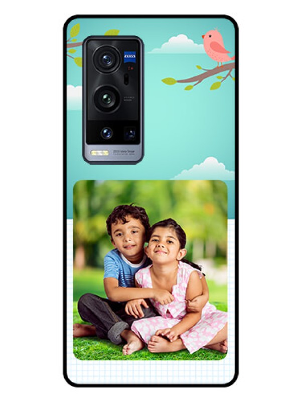 Custom Vivo X60 Pro Plus 5G Photo Printing on Glass Case - Doodle love Design