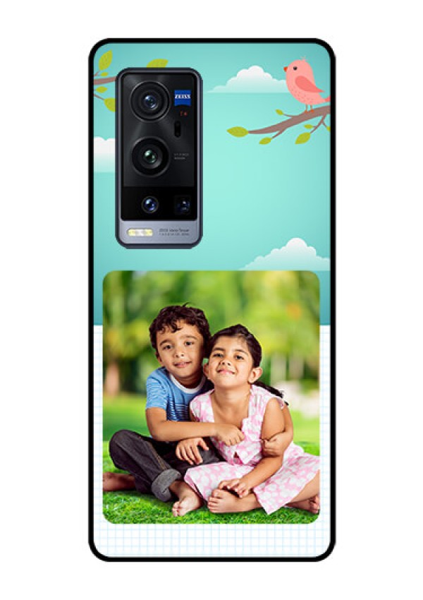 Vivo X60 Pro Plus 5G Photo Printing on Glass Case - Doodle love Design