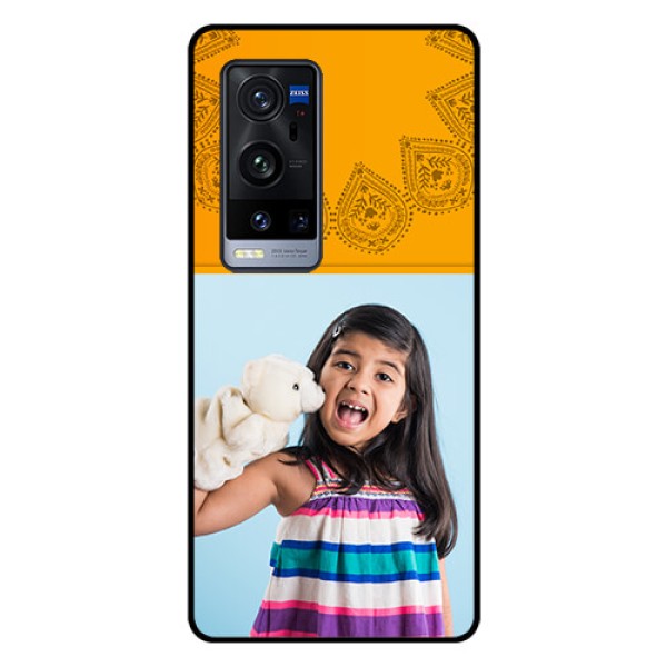Vivo X60 Pro Plus 5G Personalized Glass Phone Case - Photo Wedding Design 