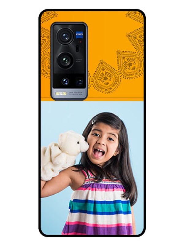 Custom Vivo X60 Pro Plus 5G Personalized Glass Phone Case - Photo Wedding Design 