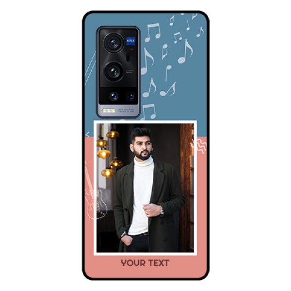 Vivo X60 Pro Plus 5G Photo Printing on Glass Case - with Color Musical Note Design Vivo X60 Pro Plus 5G Photo Printing on Glass Case - with Color Musical Note Design
