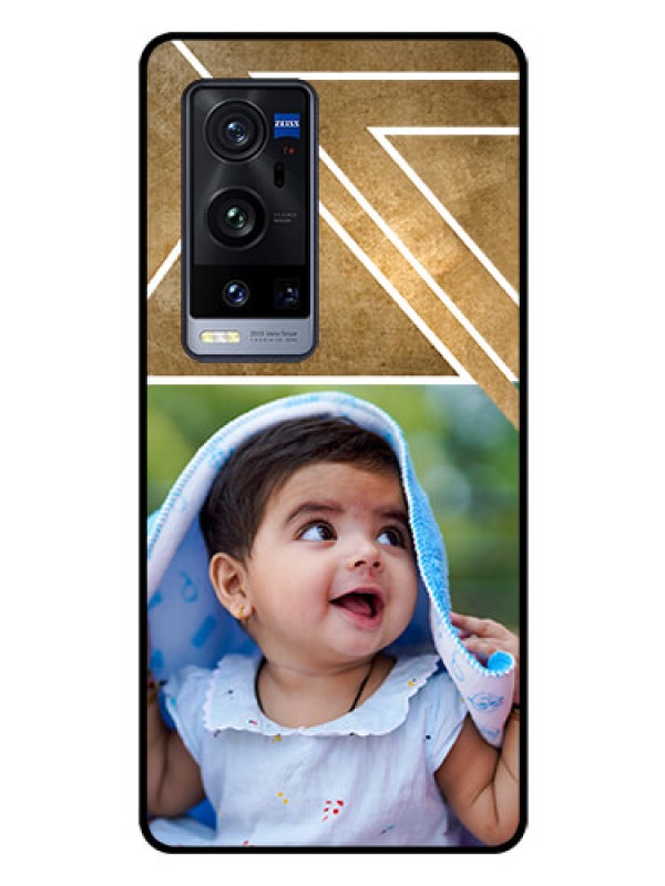 Custom Vivo X60 Pro Plus 5G Personalized Glass Phone Case - Gradient Abstract Texture Design