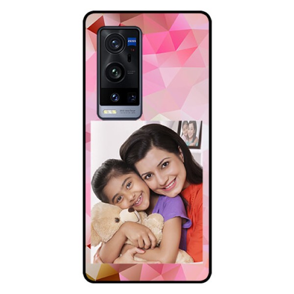 Vivo X60 Pro Plus 5G Photo Printing on Glass Case - Abstract Triangle Design