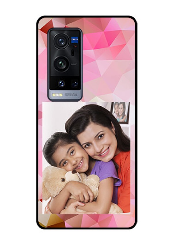 Vivo X60 Pro Plus 5G Photo Printing on Glass Case - Abstract Triangle Design