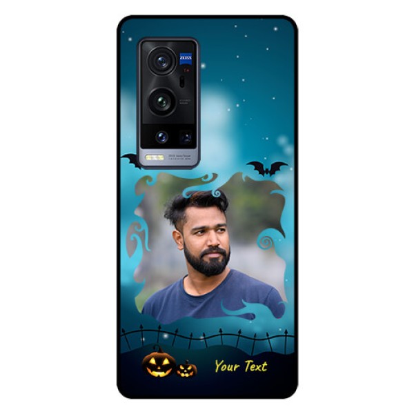 Vivo X60 Pro Plus 5G Custom Glass Phone Case - Halloween frame design