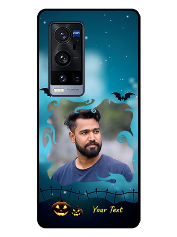Custom Vivo X60 Pro Plus 5G Custom Glass Phone Case - Halloween frame design