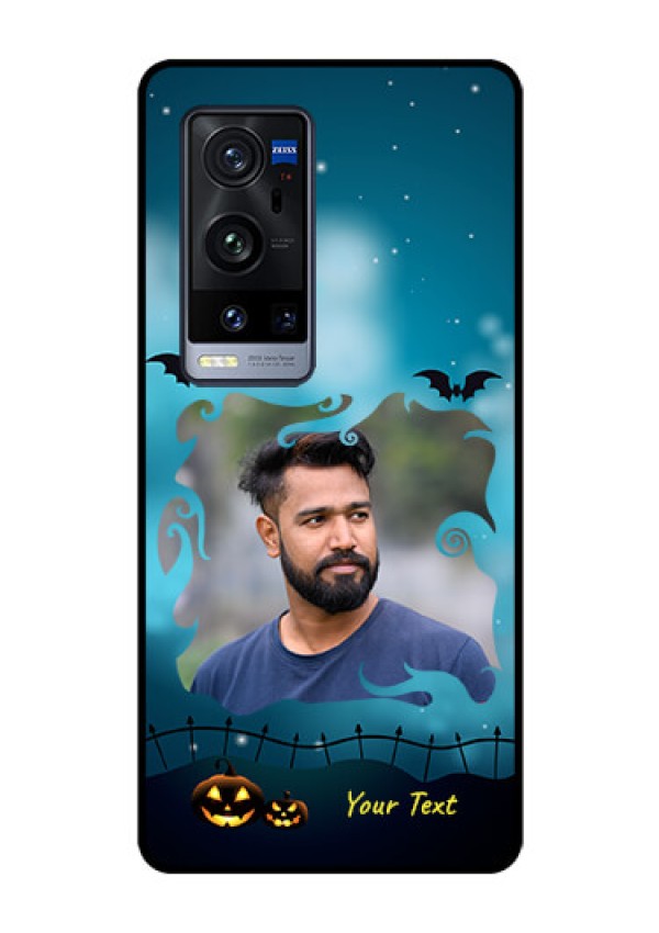 Vivo X60 Pro Plus 5G Custom Glass Phone Case - Halloween frame design