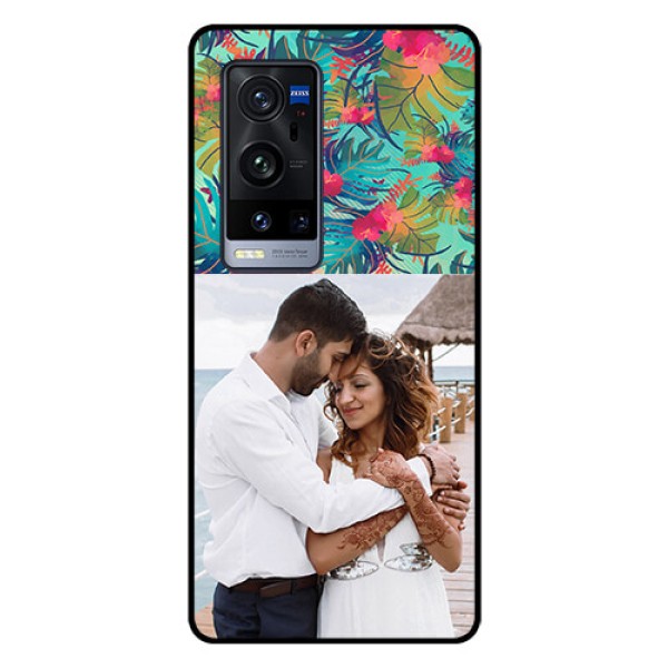 Vivo X60 Pro Plus 5G Photo Printing on Glass Case - Watercolor Floral Design