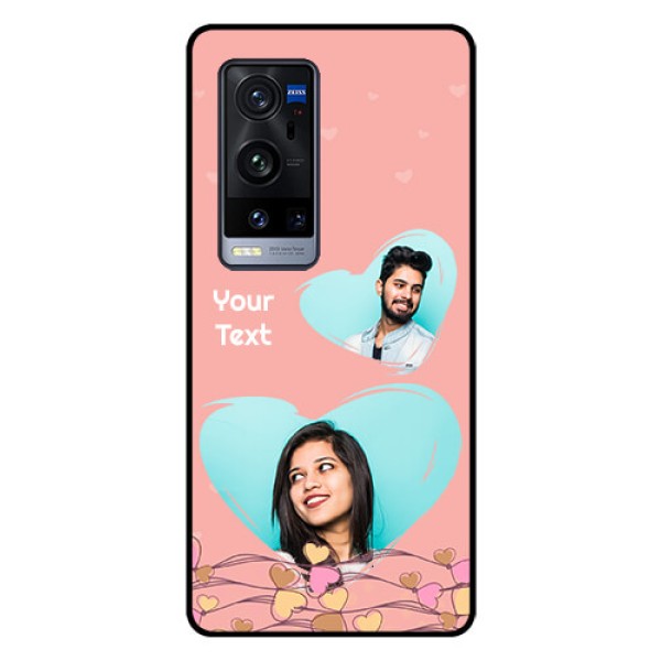 Vivo X60 Pro Plus 5G Custom Glass Mobile Case - Love Doodle Design