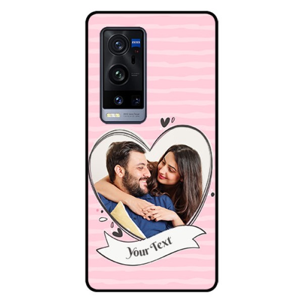 Vivo X60 Pro Plus 5G Custom Glass Phone Case - Vintage Heart Design
