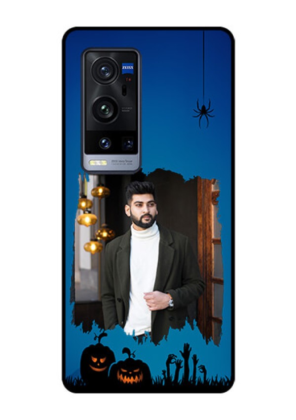 Vivo X60 Pro Plus 5G Photo Printing on Glass Case - with pro Halloween design 