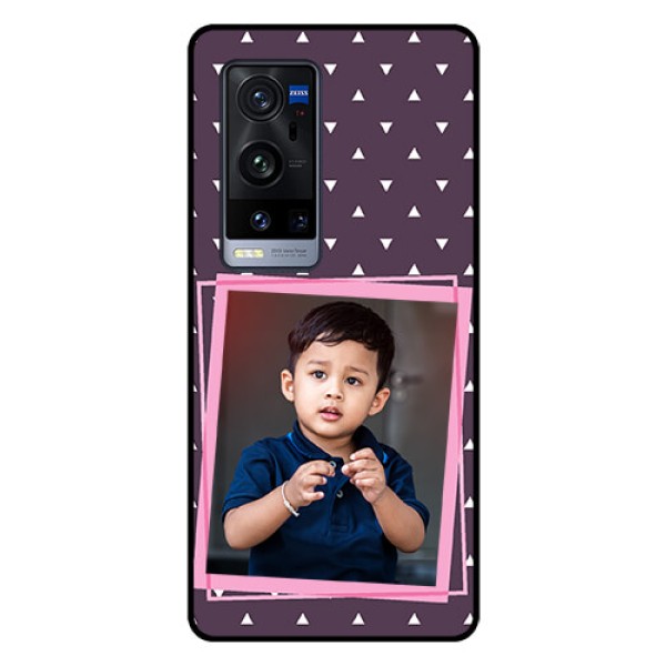 Vivo X60 Pro Plus 5G Custom Glass Mobile Case - Triangle Pattern Dotted Design Vivo X60 Pro Plus 5G Custom Glass Mobile Case - Triangle Pattern Dotted Design