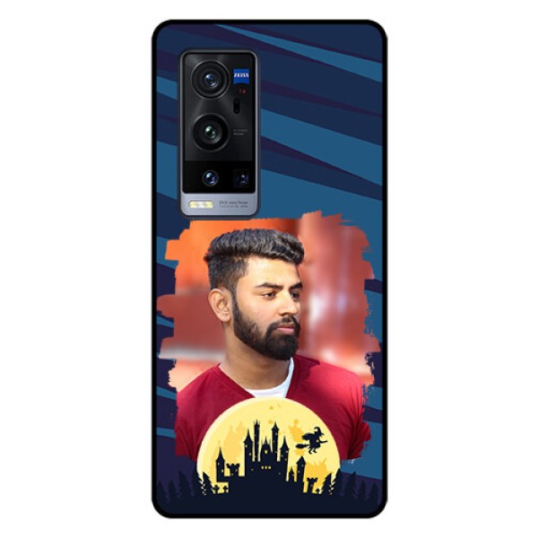 Vivo X60 Pro Plus 5G Photo Printing on Glass Case - Halloween Witch Design 