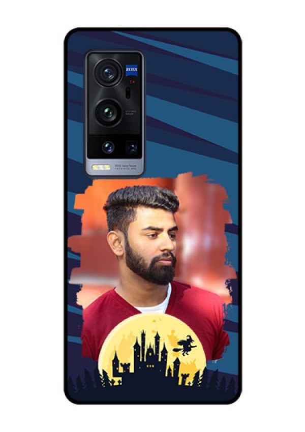 Vivo X60 Pro Plus 5G Photo Printing on Glass Case - Halloween Witch Design 