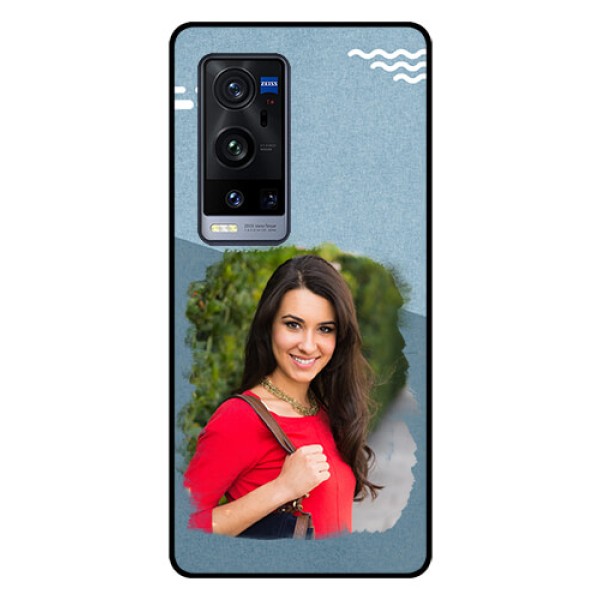 Vivo X60 Pro Plus 5G Custom Glass Mobile Case - Grunge Line Art Design