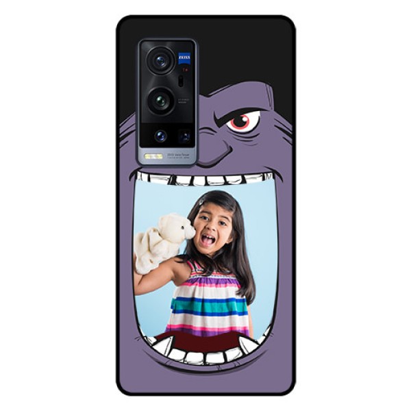 Vivo X60 Pro Plus 5G Custom Glass Phone Case - Angry Monster Design