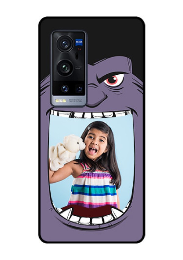 Vivo X60 Pro Plus 5G Custom Glass Phone Case - Angry Monster Design