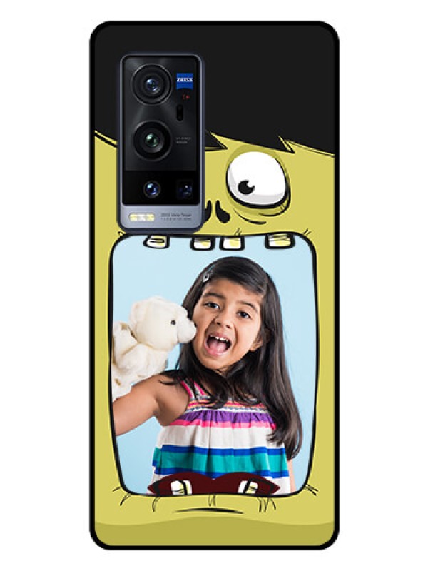 Custom Vivo X60 Pro Plus 5G Personalized Glass Phone Case - Cartoon monster back case Design