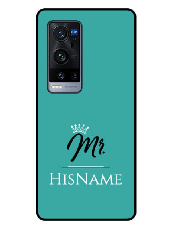 Custom Vivo X60 Pro Plus 5G Custom Glass Phone Case Mr with Name