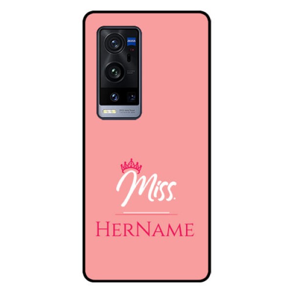Vivo X60 Pro Plus 5G Custom Glass Phone Case Mrs with Name