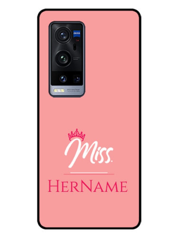 Custom Vivo X60 Pro Plus 5G Custom Glass Phone Case Mrs with Name