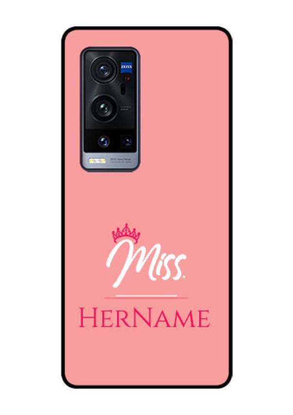 Vivo X60 Pro Plus 5G Custom Glass Phone Case Mrs with Name