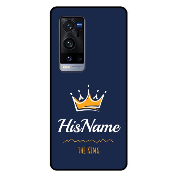 Vivo X60 Pro Plus 5G Glass Phone Case King with Name