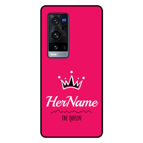 Vivo X60 Pro Plus 5G Glass Phone Case Queen with Name Vivo X60 Pro Plus 5G Glass Phone Case Queen with Name