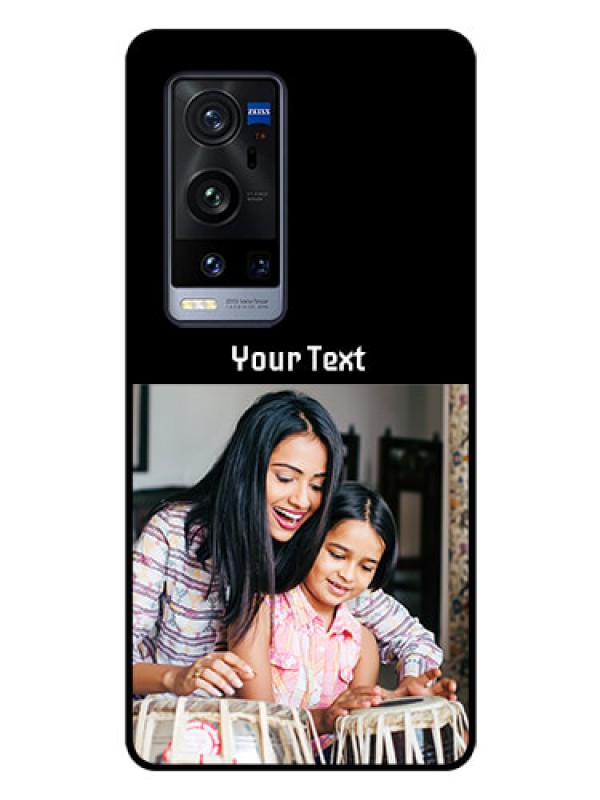 Custom Vivo X60 Pro Plus 5G Photo with Name on Glass Phone Case