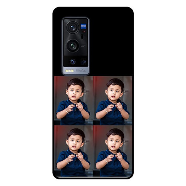 Vivo X60 Pro Plus 5G 4 Image Holder on Glass Mobile Cover