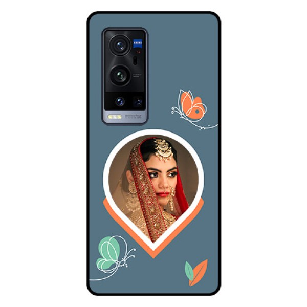 Vivo X60 Pro Plus 5G Custom Glass Mobile Case - Droplet Butterflies Design