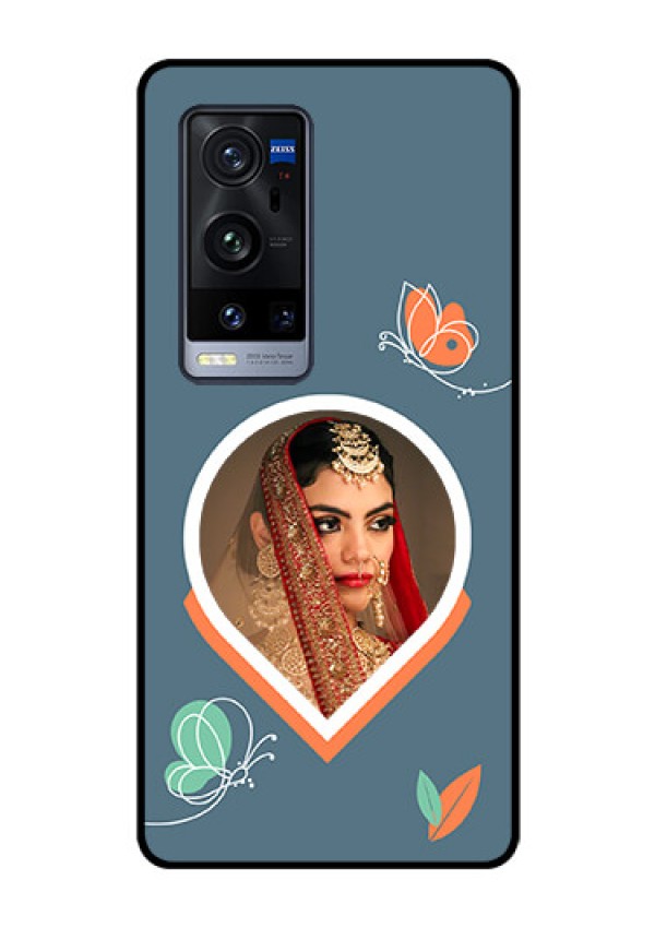 Vivo X60 Pro Plus 5G Custom Glass Mobile Case - Droplet Butterflies Design