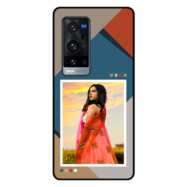 Vivo X60 Pro Plus 5G Personalized Glass Phone Case - Retro color pallet Design