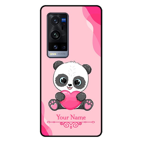 Vivo X60 Pro Plus 5G Custom Glass Mobile Case - Cute Panda Design