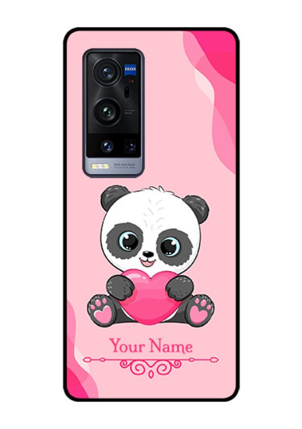 Vivo X60 Pro Plus 5G Custom Glass Mobile Case - Cute Panda Design
