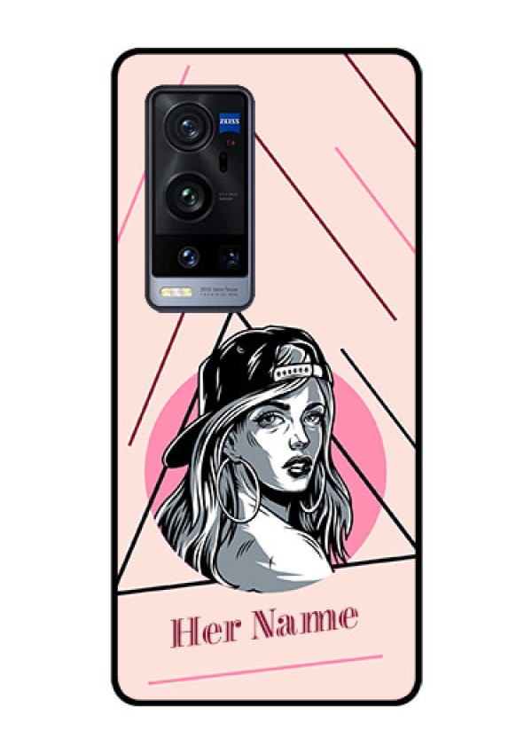 Vivo X60 Pro Plus 5G Personalized Glass Phone Case - Rockstar Girl Design