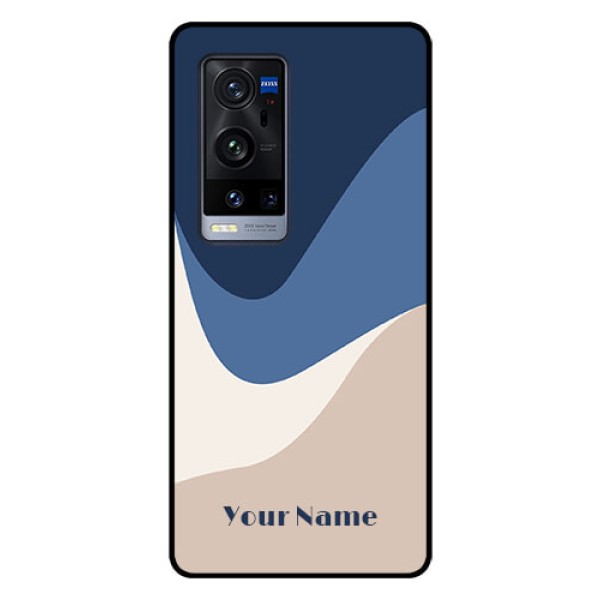 Vivo X60 Pro Plus 5G Custom Glass Phone Case - Abstract Drip Art Design